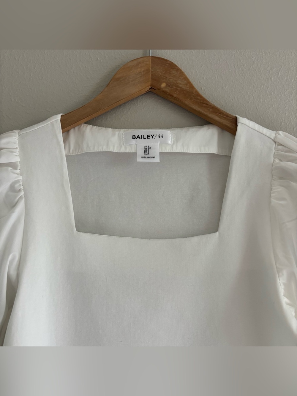 Bailey 44 White Square-Neck Puff Sleeve Blouse - Picture 2 of 9